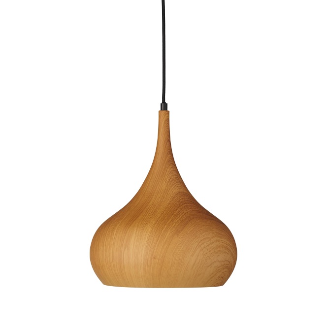 Skandynawska lampa wisząca Lucy Woodlike Teak 30cm